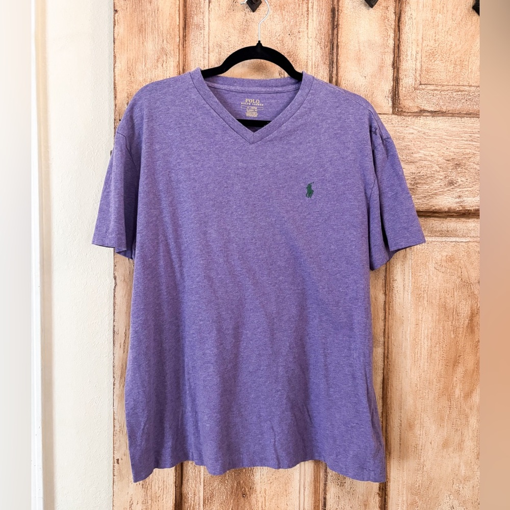 Ralph Lauren Polo Purple Men’s M Short Sleeve V-Neck T-Shirt